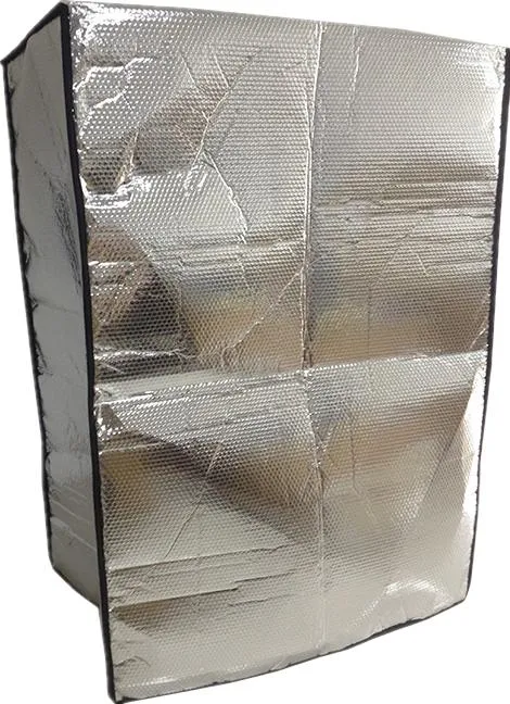 Food and Beverages Transportation Aluminum Foil Bubble Insulated Bag Thermal Pallet Cover Package of Cooler Chain for Shipping Chocolates and Perishable Goods