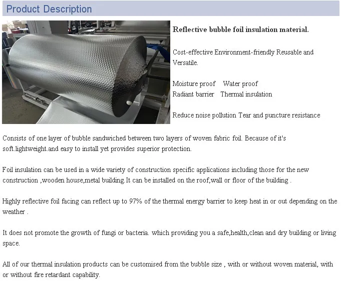 Soundproofing Double Sided Foil Insulation Underfloor Insulation Foil Building Material