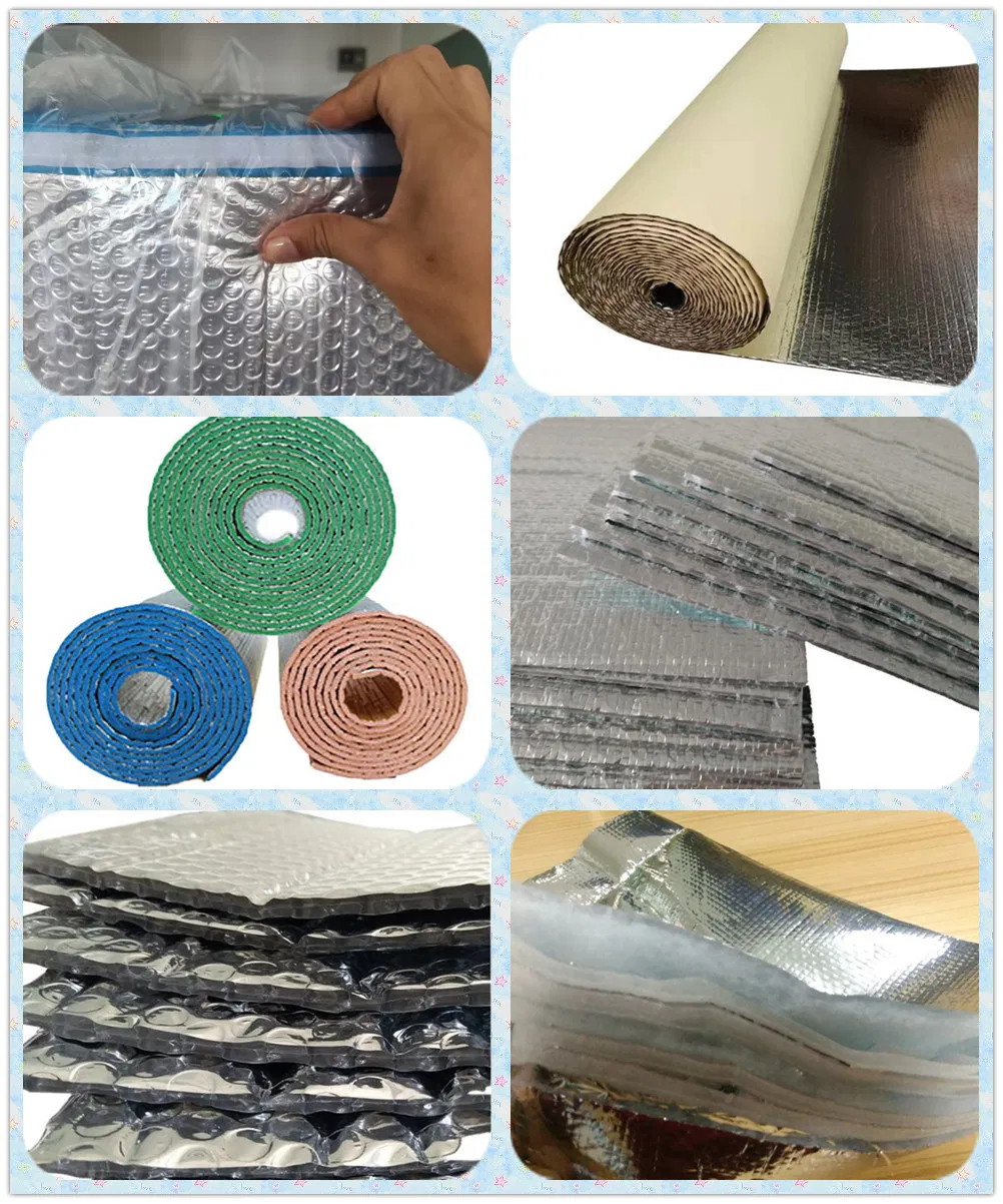 Anti-Glare Coating Foil Backed XPE Foam Heat Insulation Reinforced Weave Scrim Thermal Break Insulation Material