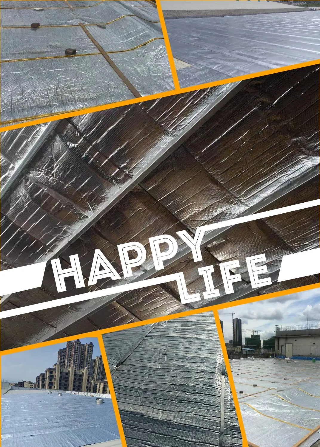 Anti-Glare Coating Foil Backed XPE Foam Heat Insulation Reinforced Weave Scrim Thermal Break Insulation Material