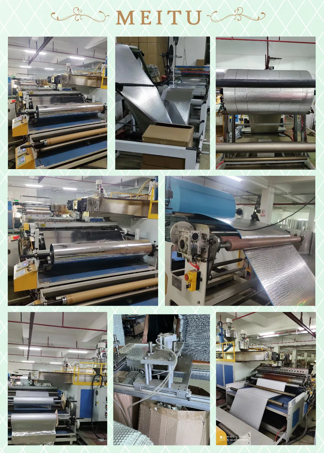 Customized Aluminum Foil Laminate EPE Foam Foil Insulation Material for Outside / Inside Wall