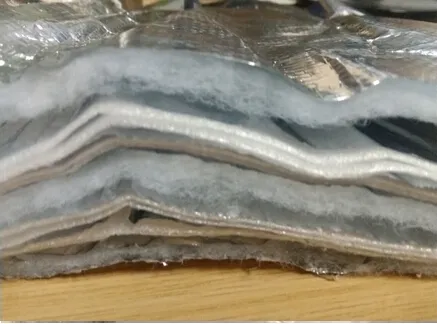 Sound Proof Multi Layer Foil Insulation Roof Thermal Insulation Aluminum Foil Lamination Woven Fabric Coated PE Thermal Insulation Blanket for Roofing / Wall